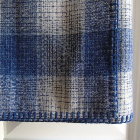 Land's End Blue and Tan Plaid Wrap Skirt Size 6 New Unworn - Picture 4 of 8